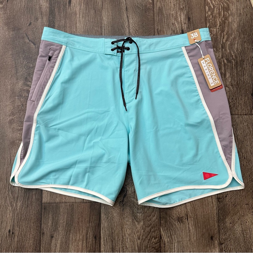 Florence Marine X Stretch Boardshort Men’s Size 38 Blue